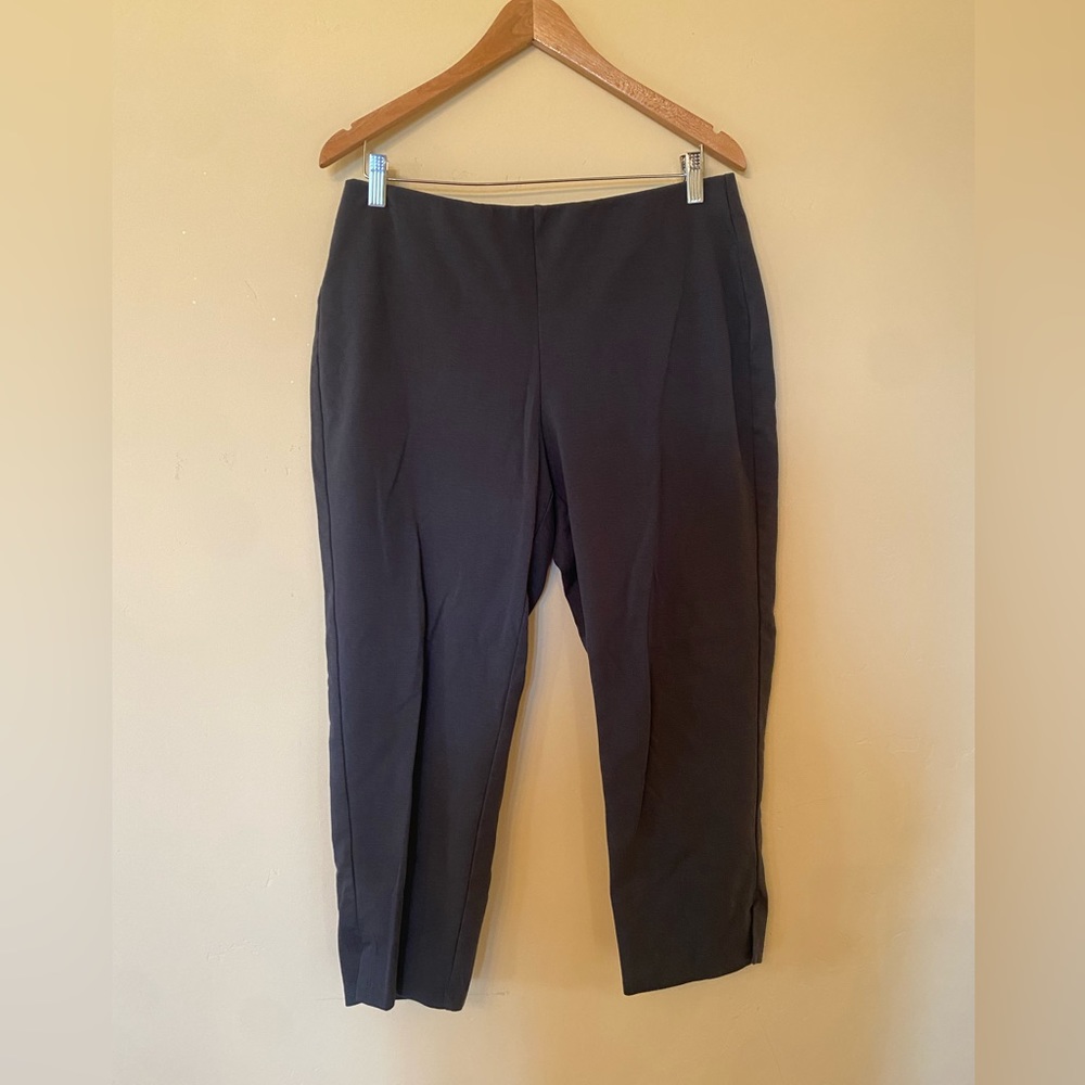 Eileen Fisher Charcoal Slouch Ankle Pant